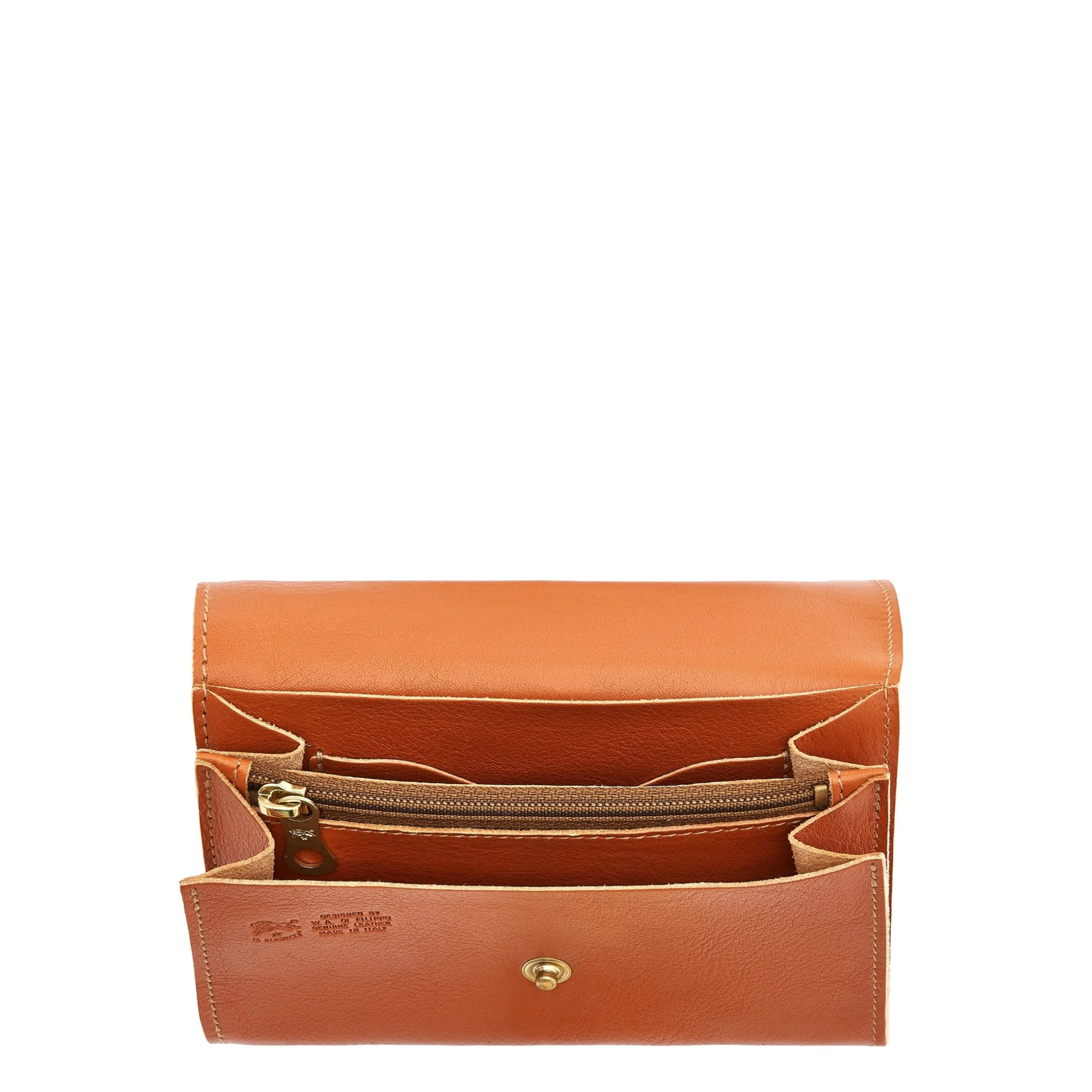 Alberese Wallet in leather color caramel