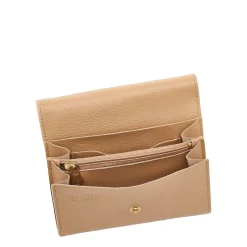 Alberese Wallet in leather color caffelatte