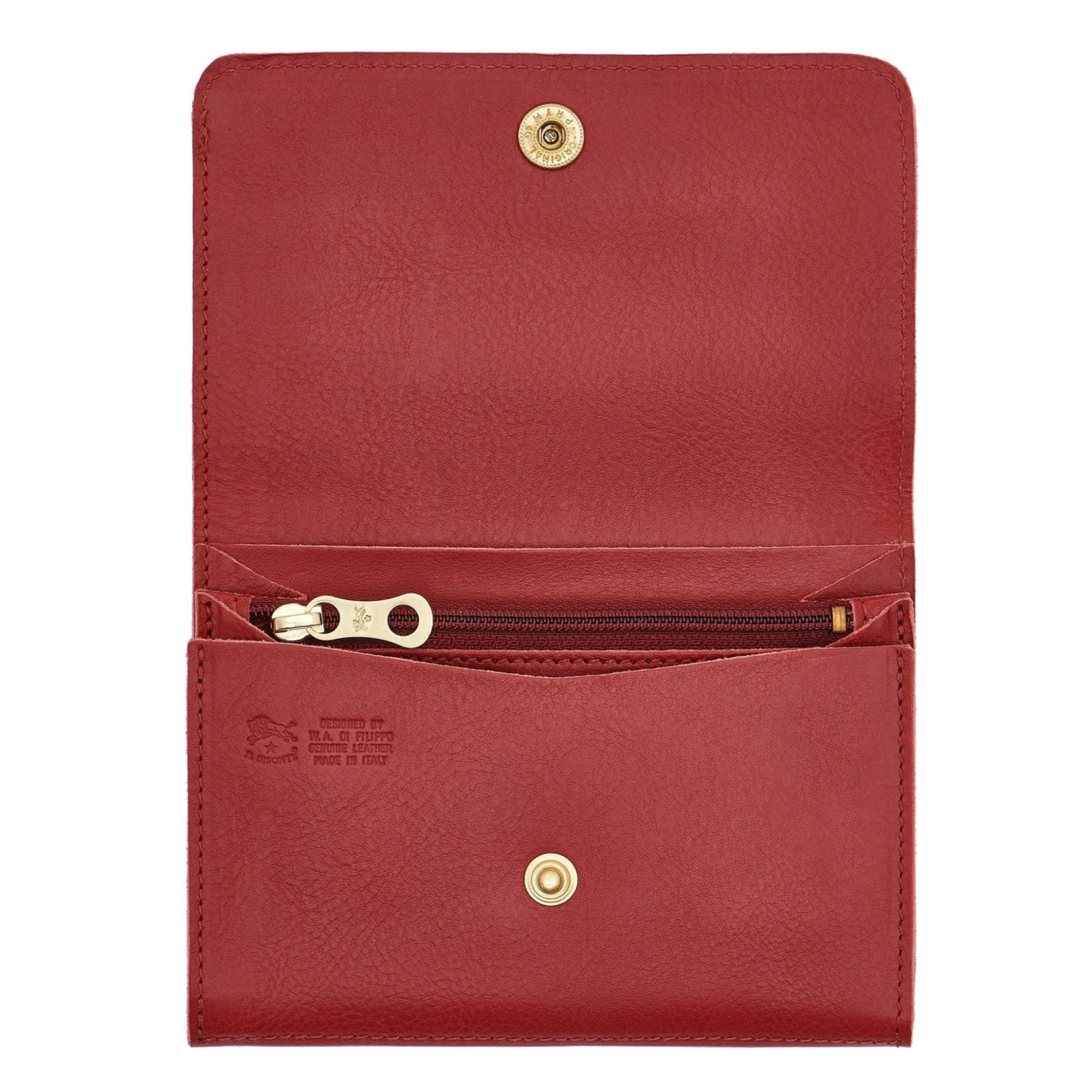 Alberese Wallet in leather color red