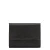 Anna Women's small wallet in leather color black
