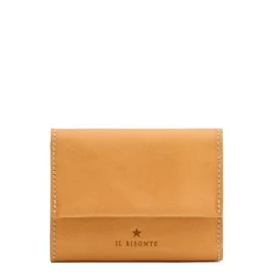 Anna Women's small wallet in leather color natural