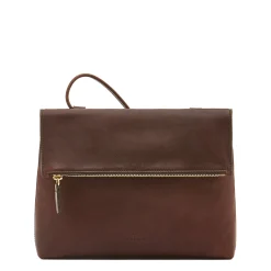 Anna Women's crossbody bag in vintage leather color coffee