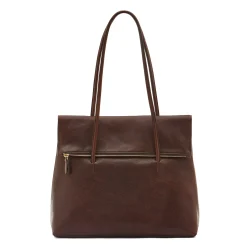 Anna Women's tote bag in vintage leather color coffee
