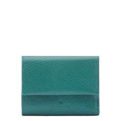 Anna Women's small wallet in leather color polinesia