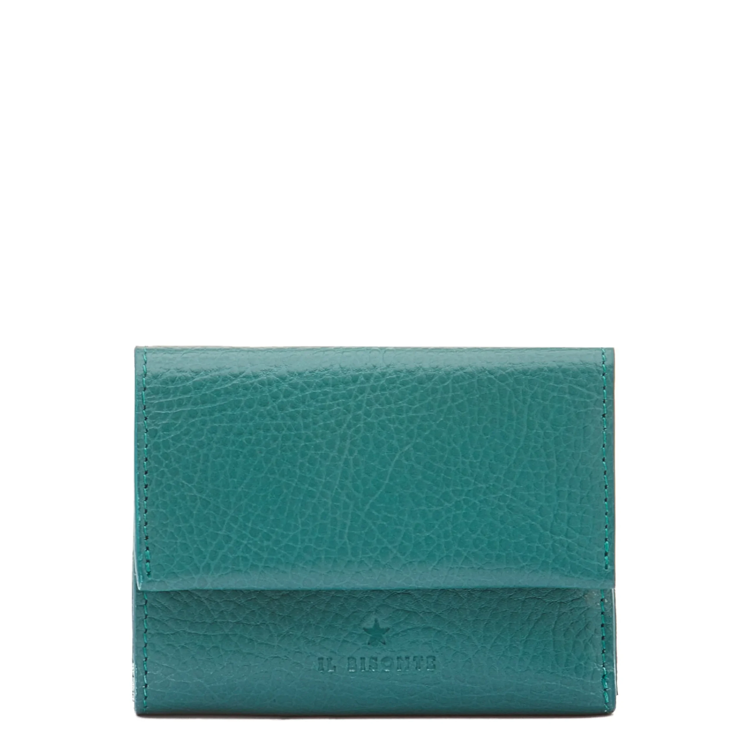 Anna Women's small wallet in leather color polinesia