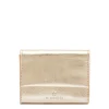 Anna Women's small wallet in metallic leather color metallic platinum