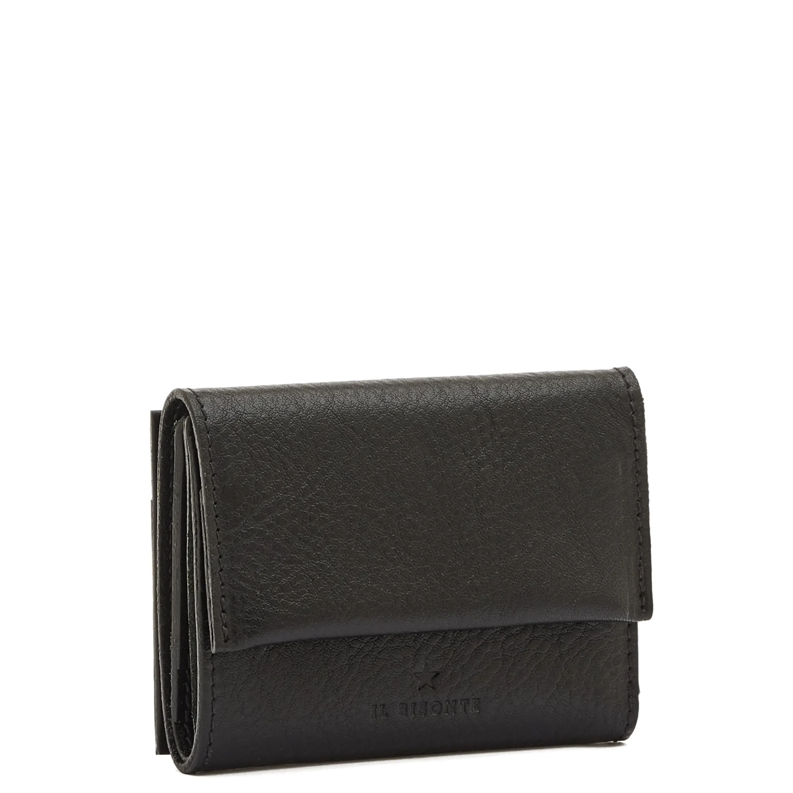 Anna Women's small wallet in leather color black