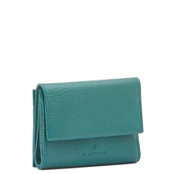 Anna Women's small wallet in leather color polinesia