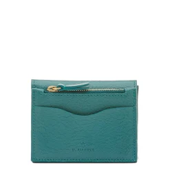 Anna Women's small wallet in leather color polinesia
