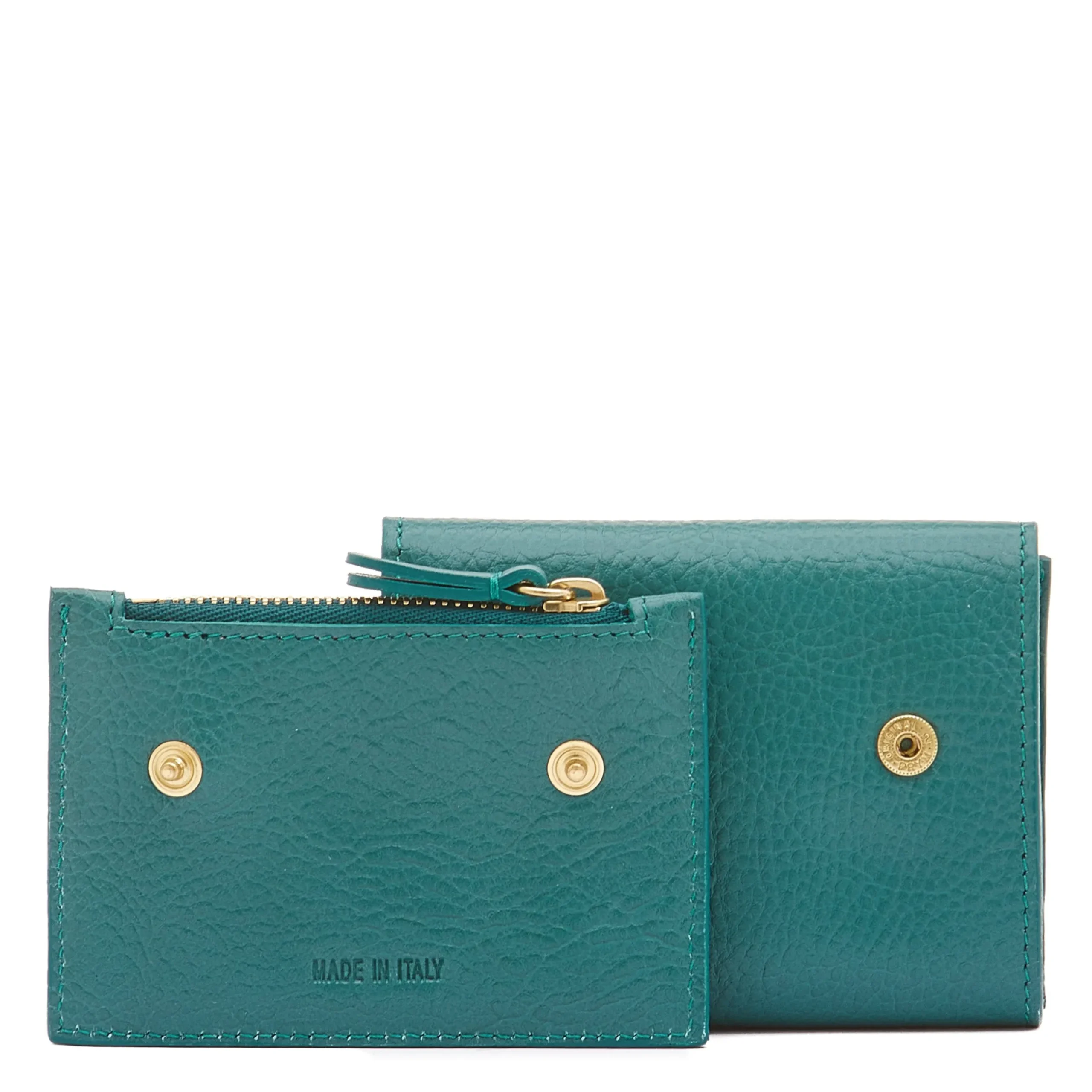 Anna Women's small wallet in leather color polinesia