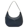 Belcanto Women's shoulder bag in leather color blue