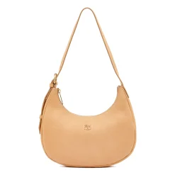 Belcanto Women's shoulder bag in leather color natural