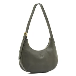 Belcanto Women's shoulder bag in leather color grafite