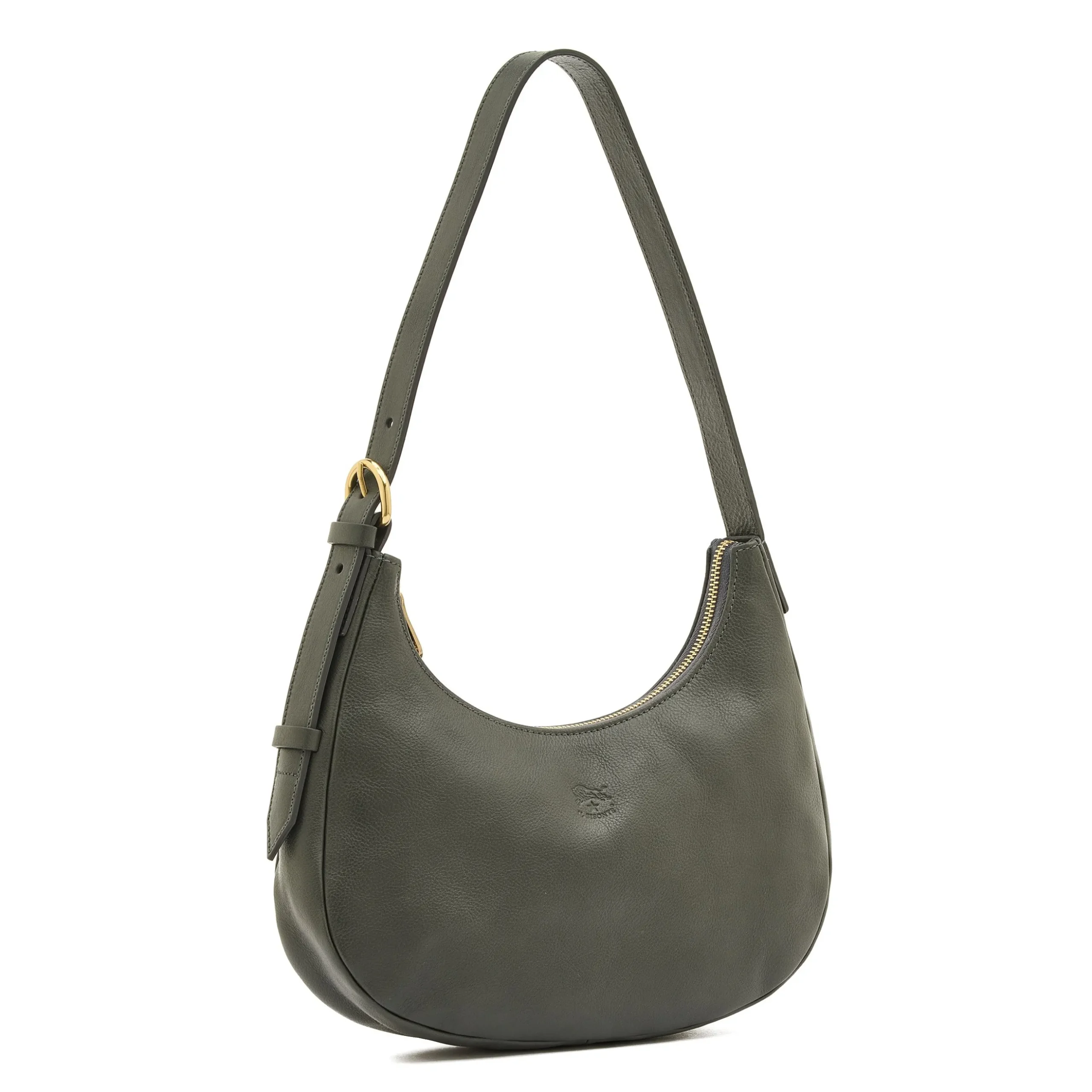 Belcanto Women's shoulder bag in leather color grafite