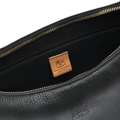 Belcanto Women's shoulder bag in leather color black