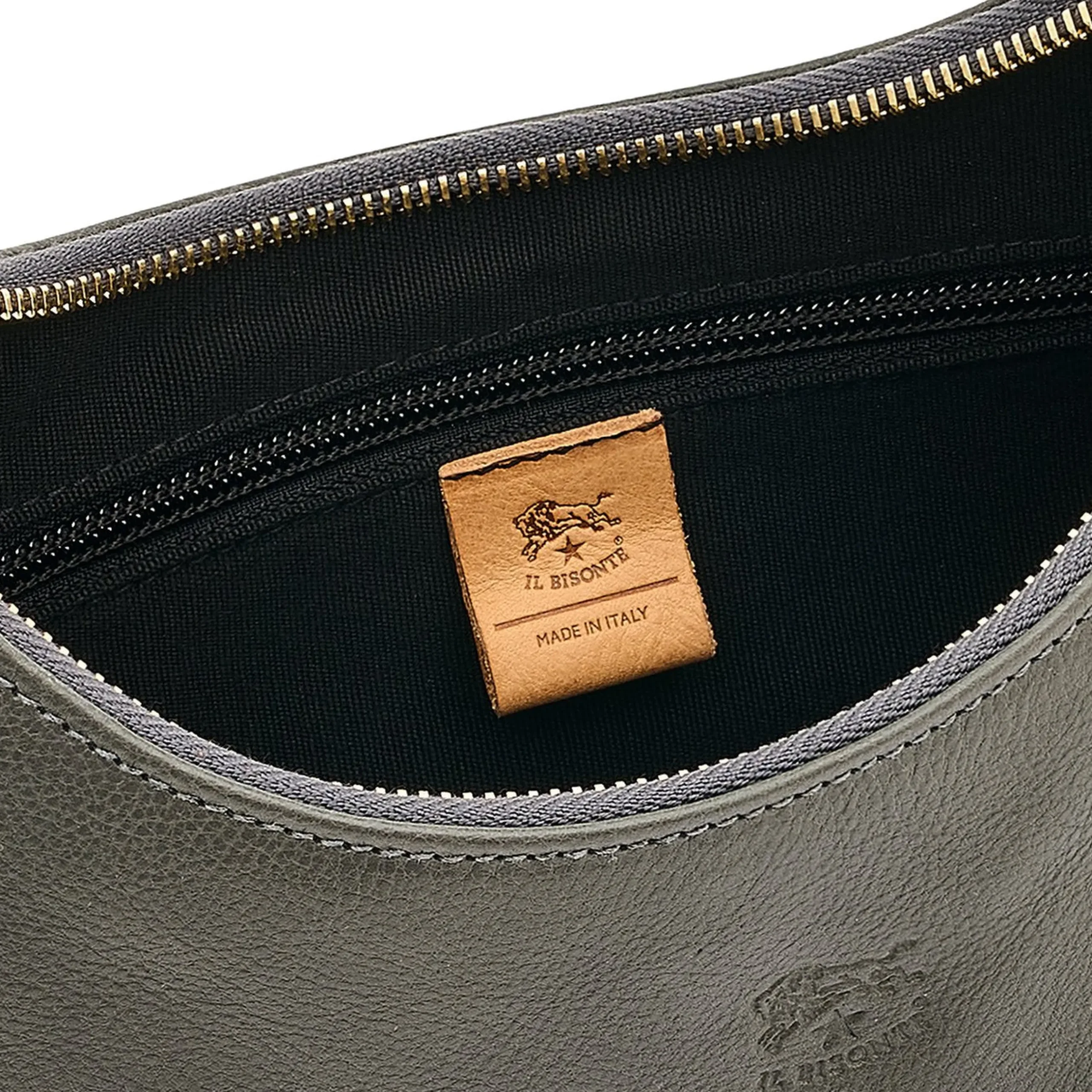 Belcanto Women's shoulder bag in leather color grafite