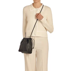 Bellini Women's bucket bag in leather color black