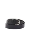 Belt in leather color black