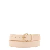 Belt in leather color natural