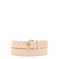 Belt in leather color natural