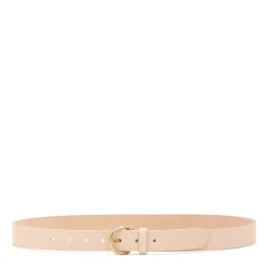 Belt in leather color natural