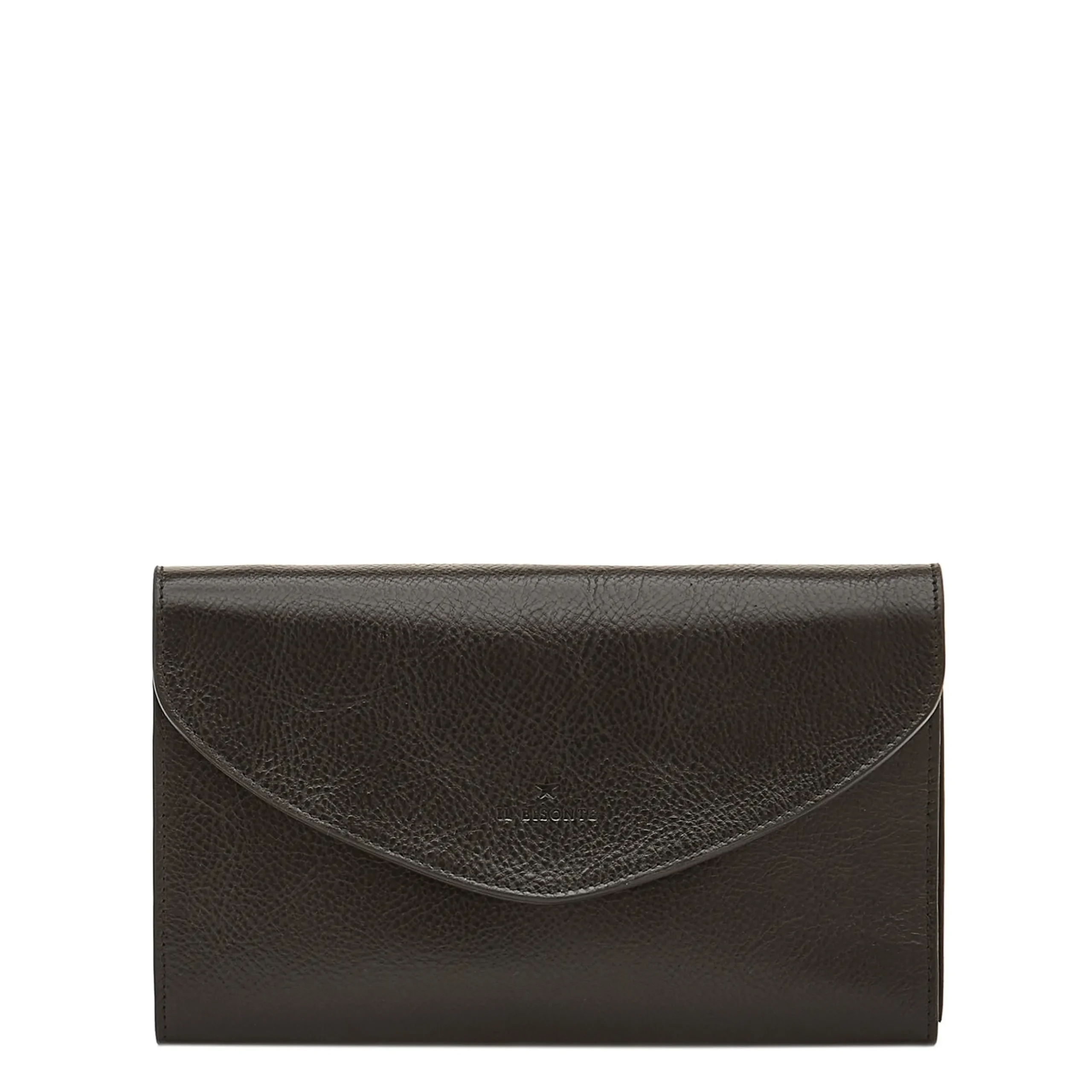 Bigallo Women's clutch bag in leather color black