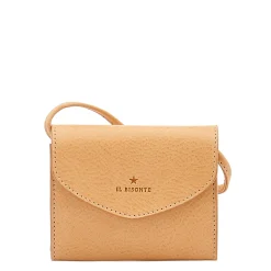 Bigallo Women's card case in leather color natural