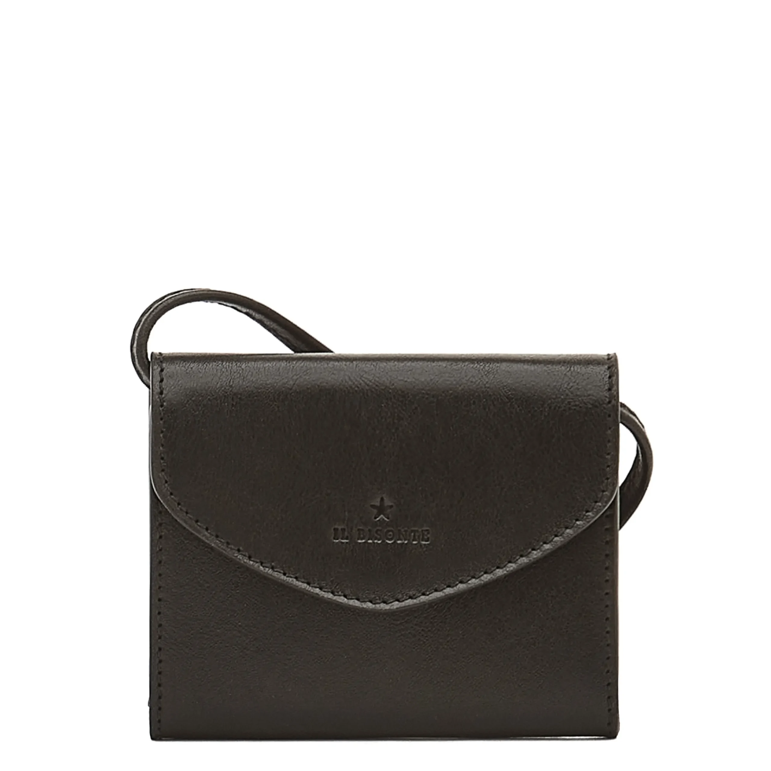 Bigallo Women's card case in leather color black