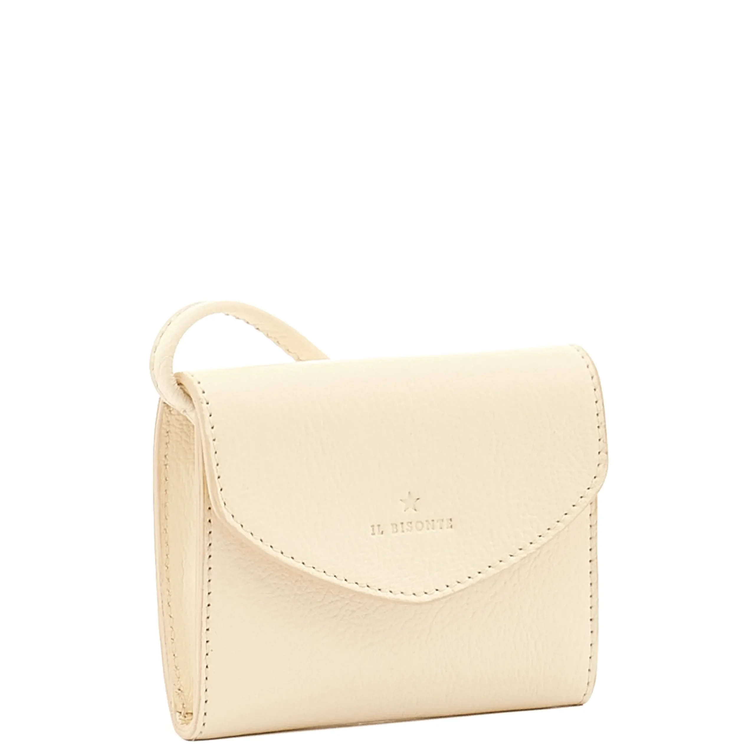 Bigallo Women's card case in leather color milk