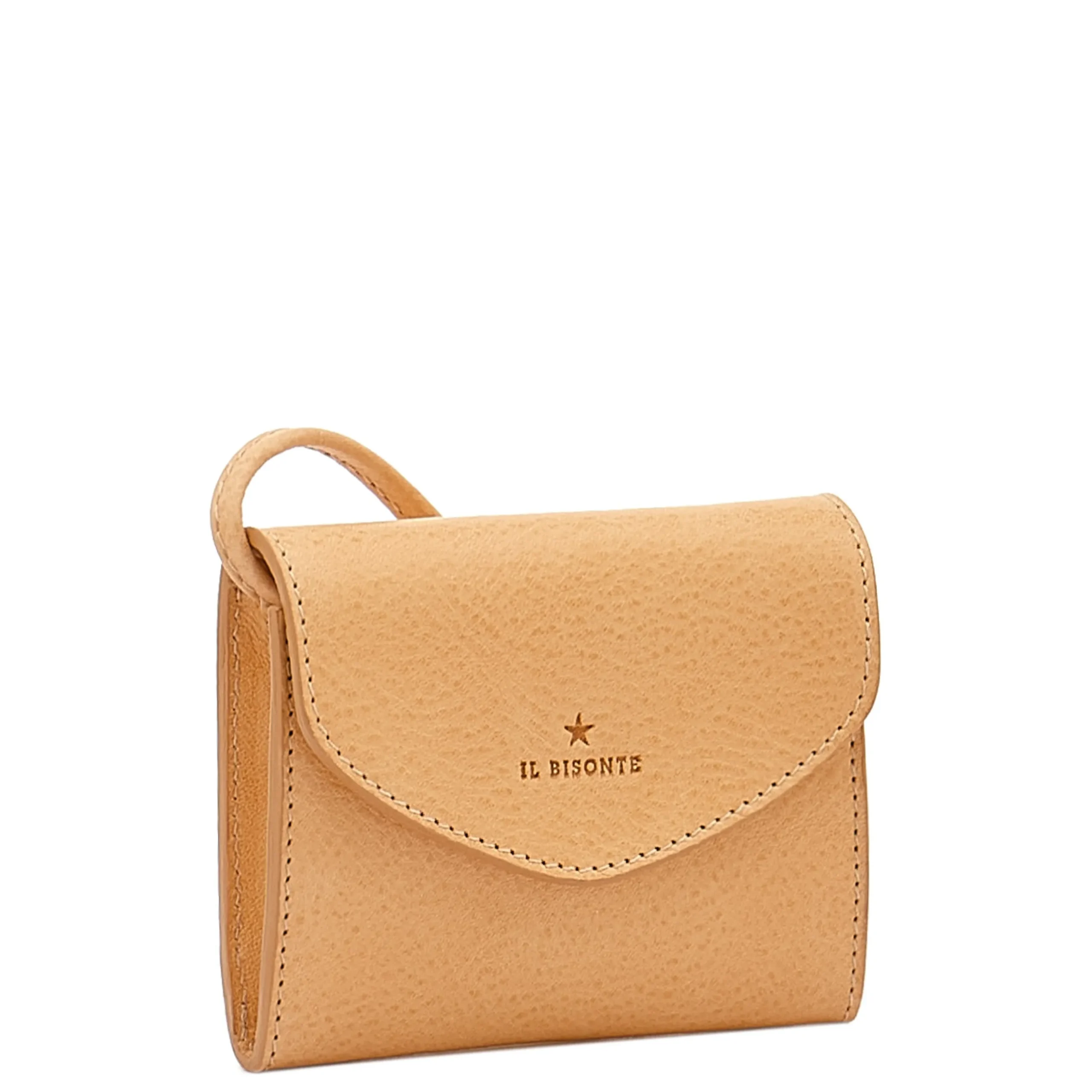 Bigallo Women's card case in leather color natural