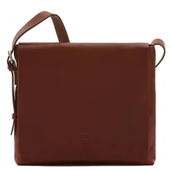 Brolio Men's messenger in vintage leather color sepia