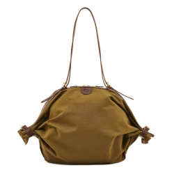 Caramella Women's shoulder bag in fabric color green