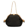 Caramella Women's shoulder bag in fabric color black