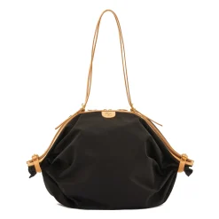 Caramella Women's shoulder bag in fabric color black