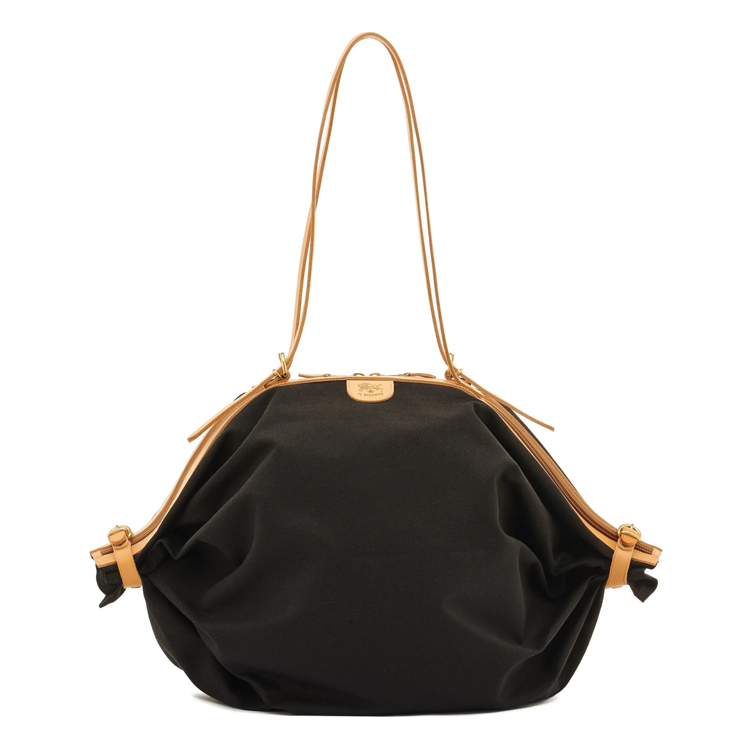 Caramella Women's shoulder bag in fabric color black
