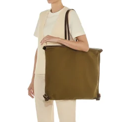 Caramella Women's shoulder bag in fabric color green