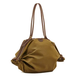 Caramella Women's shoulder bag in fabric color green