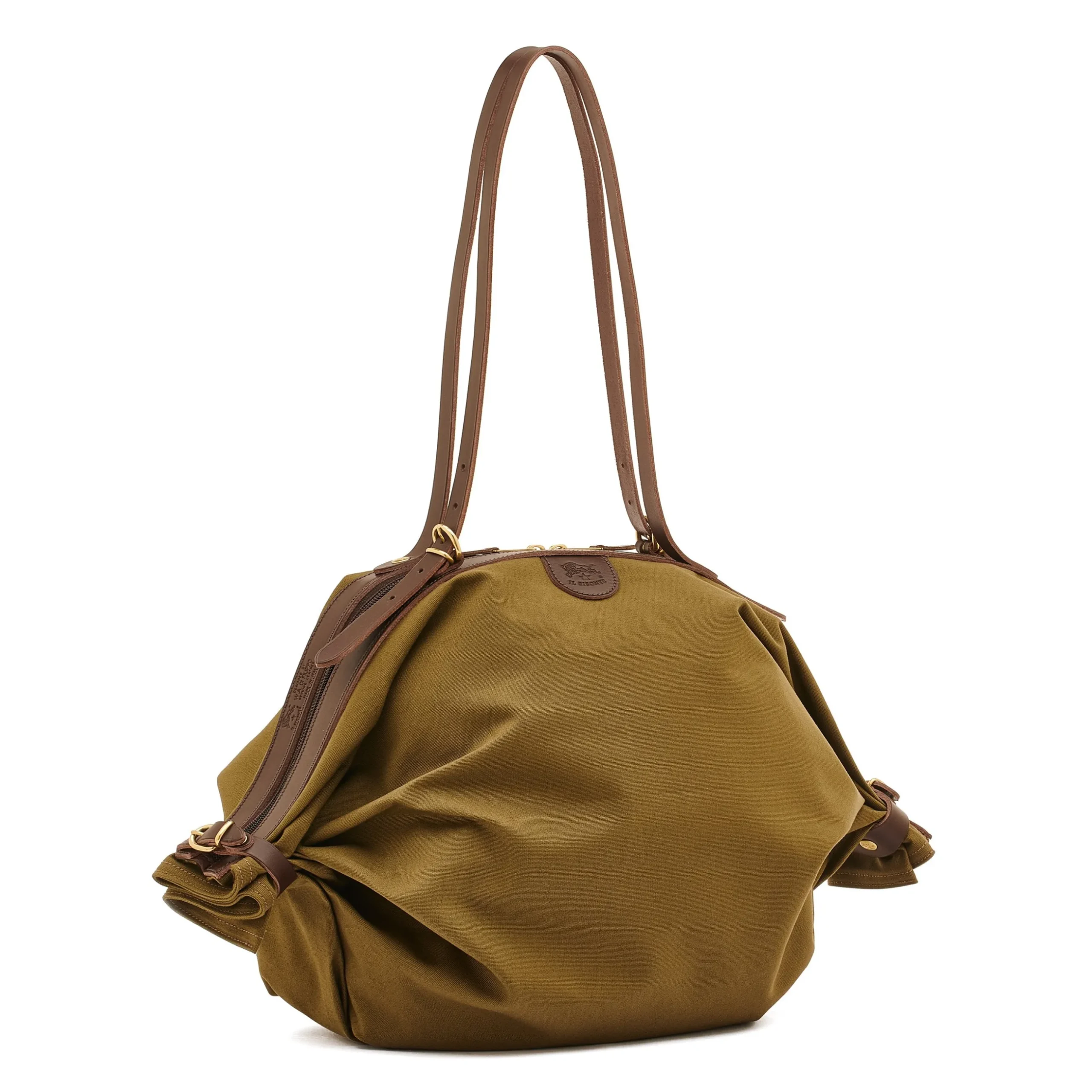 Caramella Women's shoulder bag in fabric color green