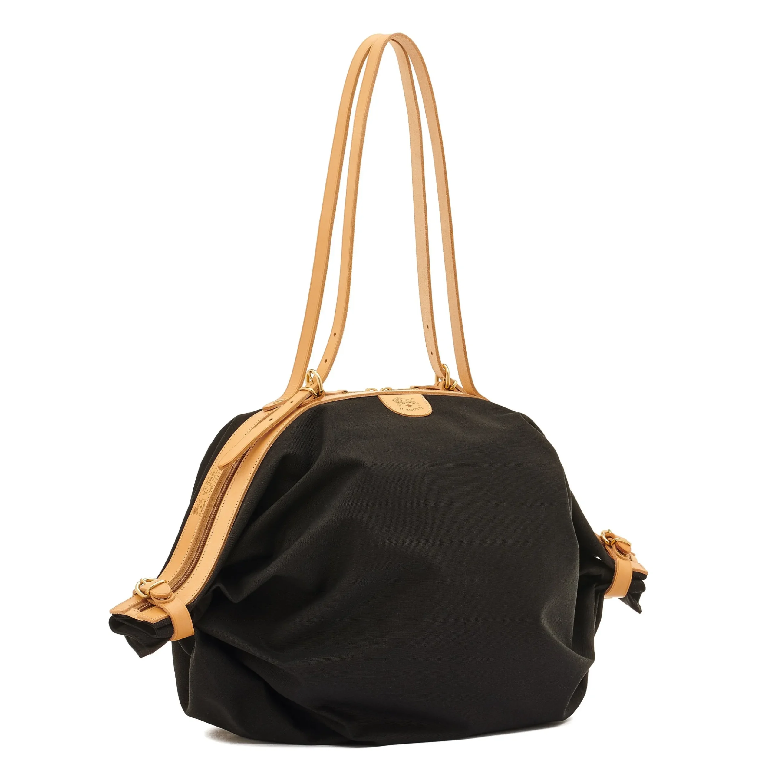 Caramella Women's shoulder bag in fabric color black