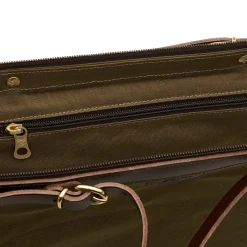 Caramella Women's shoulder bag in fabric color green