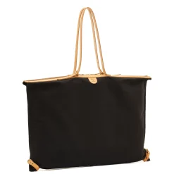 Caramella Women's shoulder bag in fabric color black