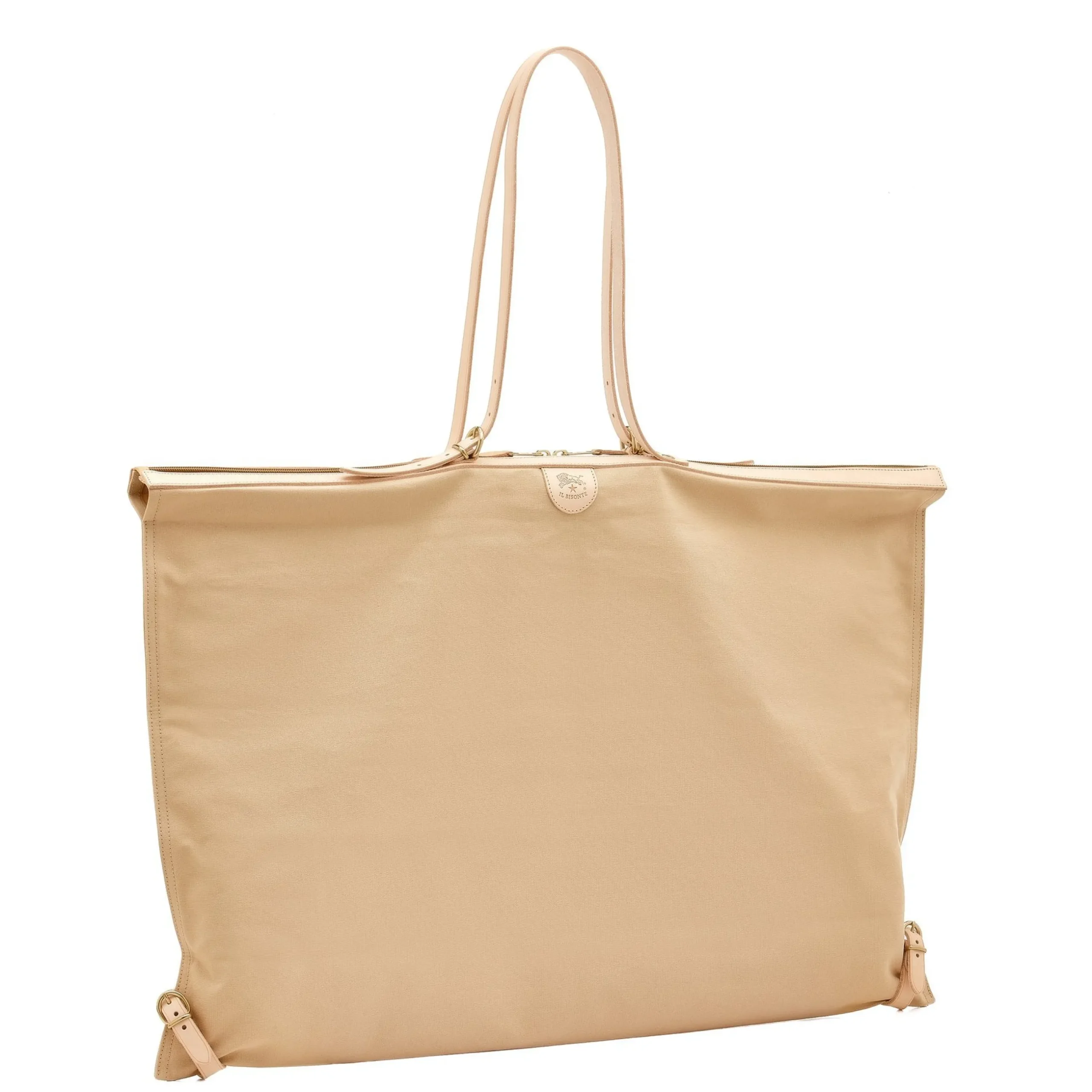 Caramella Women's shoulder bag in fabric color natural