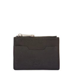 Cestello Men's card case in vintage leather color black