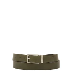 Cestello Men's belt in vintage leather color forest