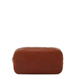 Cestello Men's case in vintage leather color sepia