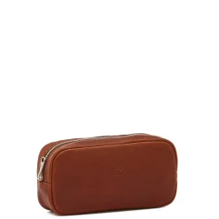 Cestello Men's case in vintage leather color sepia