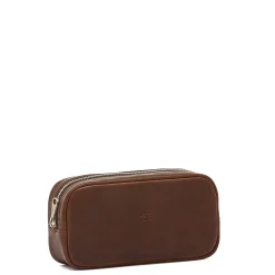 Cestello Men's case in vintage leather color coffee