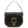 Consuelo Women's crossbody bag in leather color black