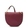 Consuelo Women's crossbody bag in leather color black cherry