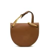 Consuelo Women's crossbody bag in leather color chocolate